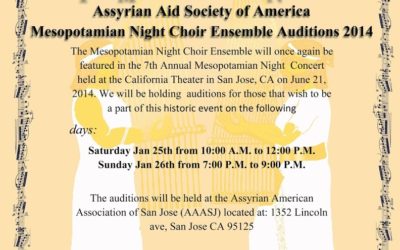 Mesopotamian Night Choir Ensemble Auditions 2014